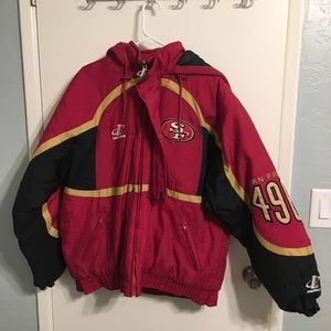 VNTG late 90’s puffy San Francisco 49ers jacket